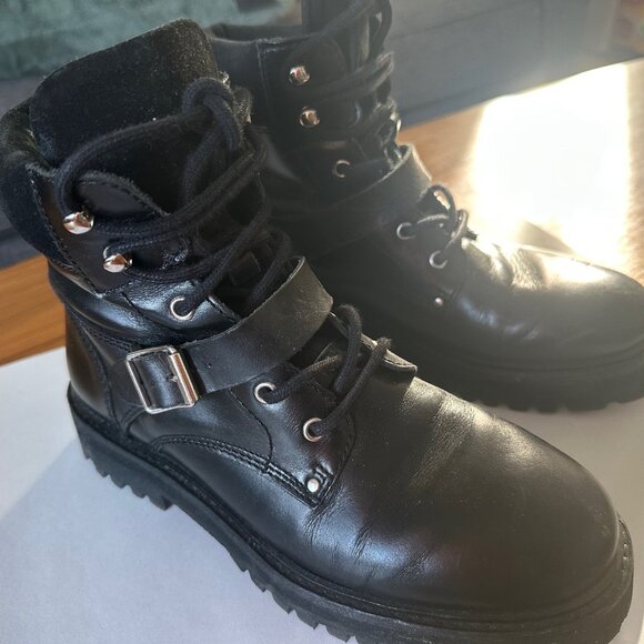 All Saints Paulina Lace-up Women's Combat Boot - Picture 1 of 4